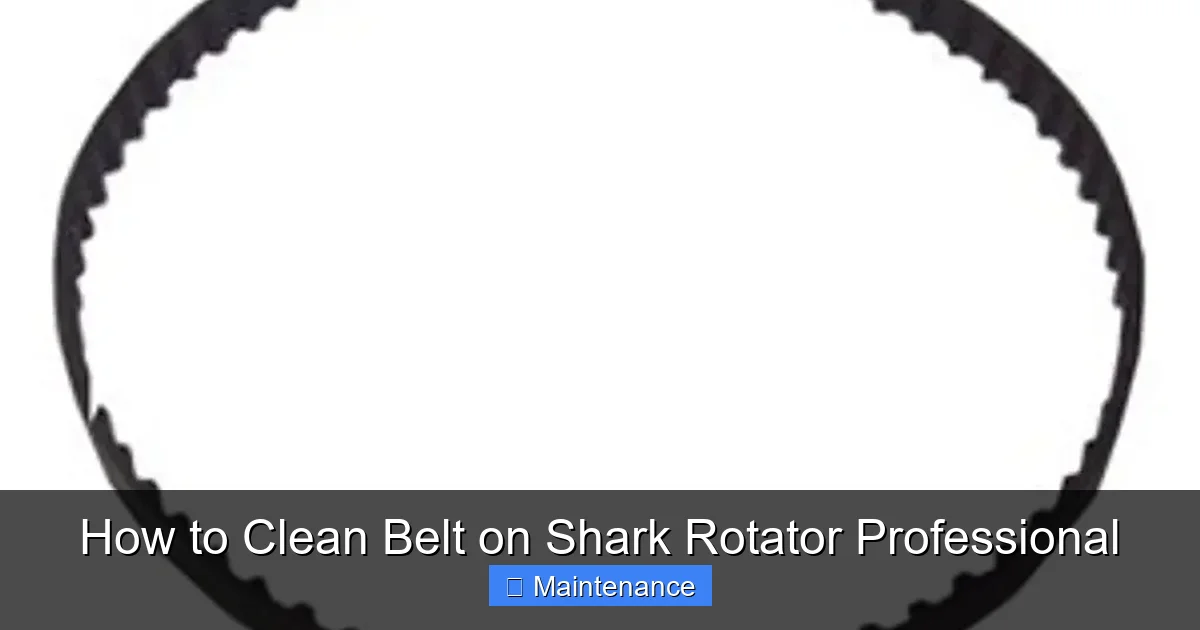 How to Clean Belt on Shark Rotator Professional