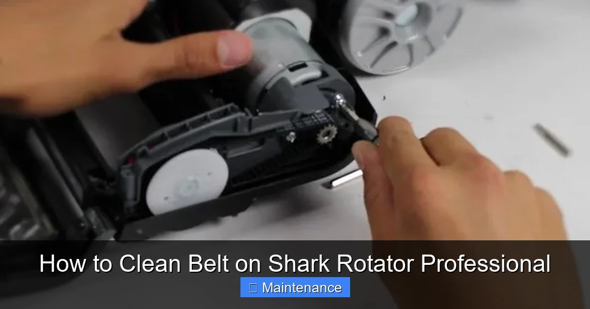 How to Clean Belt on Shark Rotator Professional