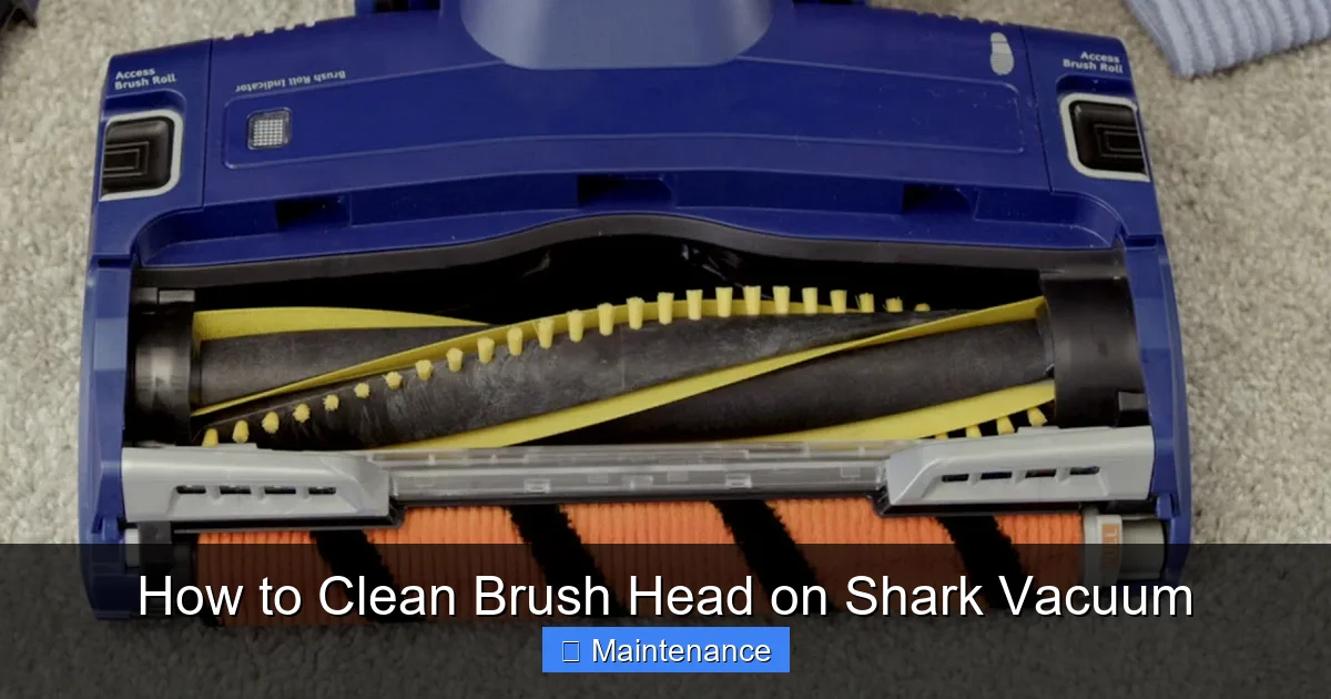 How to Clean Brush Head on Shark Vacuum