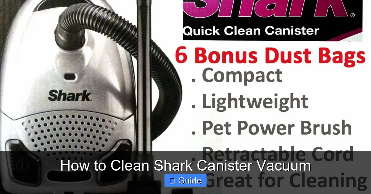 How to Clean Shark Canister Vacuum