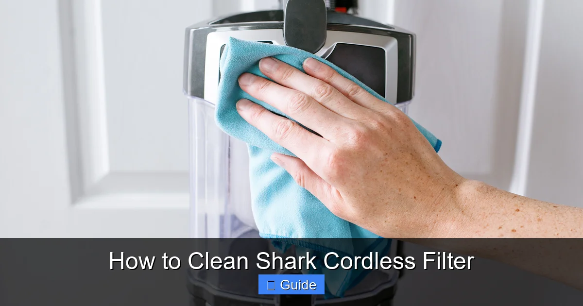 How to Clean Shark Cordless Filter