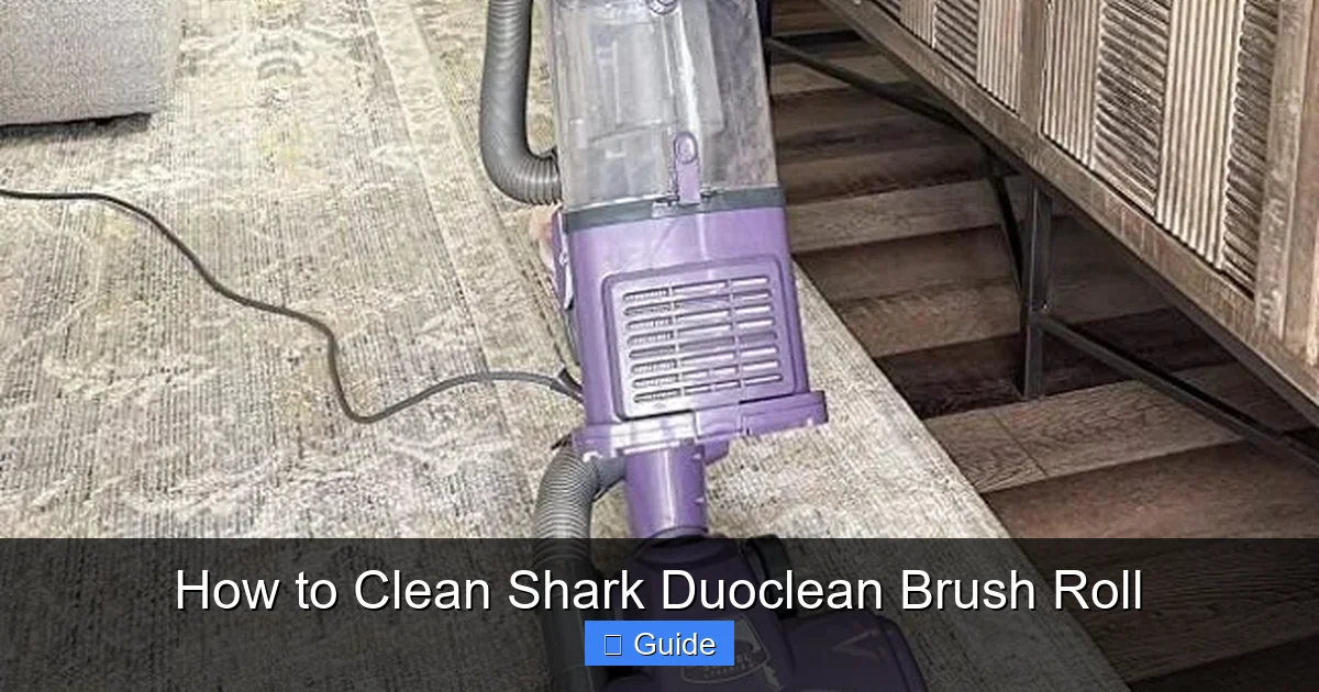 How to Clean Shark Duoclean Brush Roll
