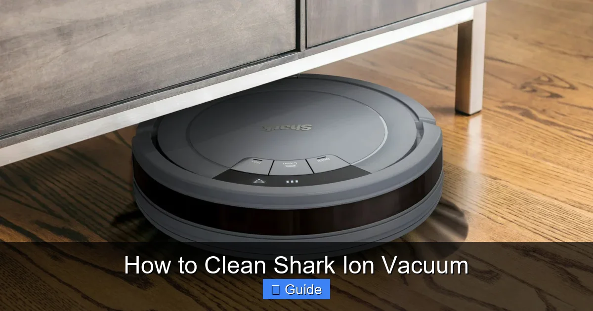How to Clean Shark Ion Vacuum