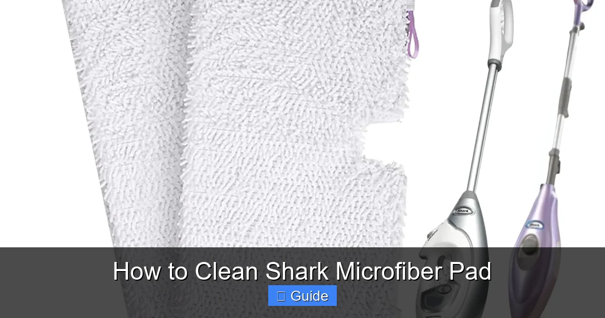 How to Clean Shark Microfiber Pad