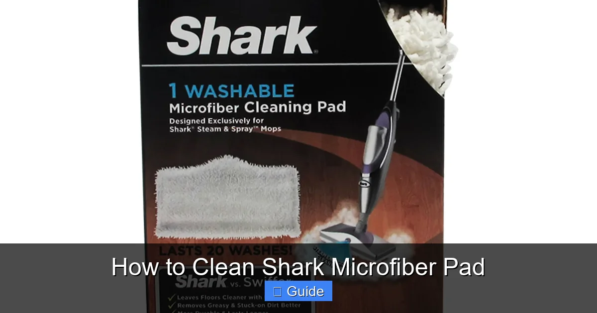 How to Clean Shark Microfiber Pad