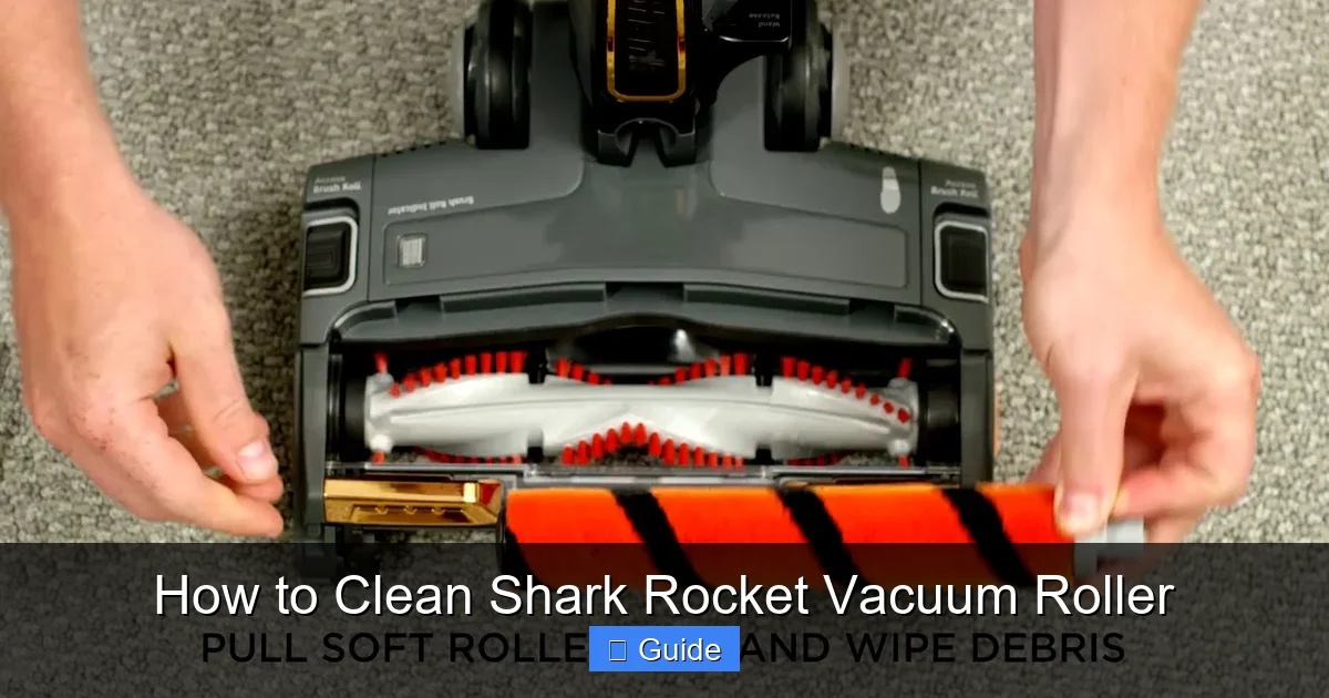 How to Clean Shark Rocket Vacuum Roller