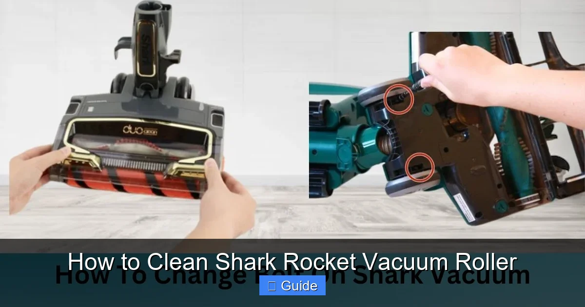 How to Clean Shark Rocket Vacuum Roller
