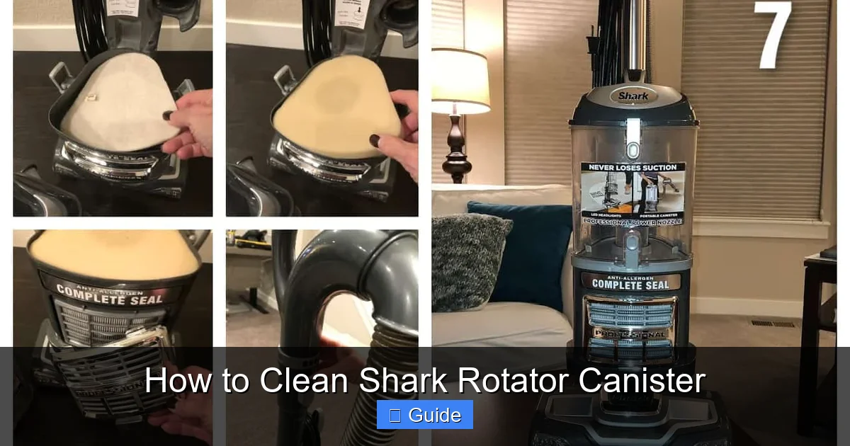 How to Clean Shark Rotator Canister