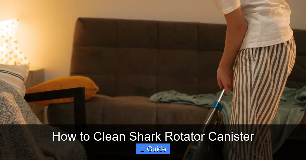 How to Clean Shark Rotator Canister