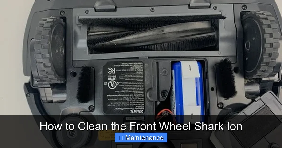 How to Clean the Front Wheel Shark Ion