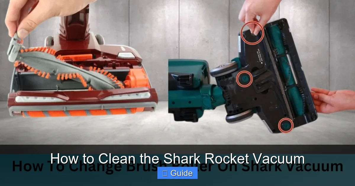 How to Clean the Shark Rocket Vacuum