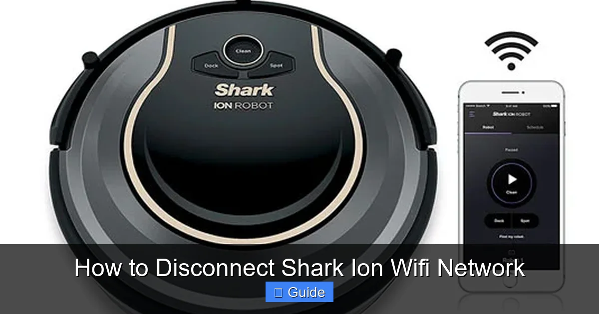 How to Disconnect Shark Ion Wifi Network