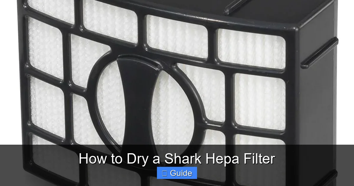 How to Dry a Shark Hepa Filter