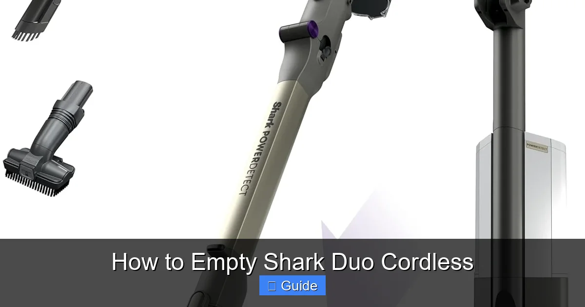 How to Empty Shark Duo Cordless