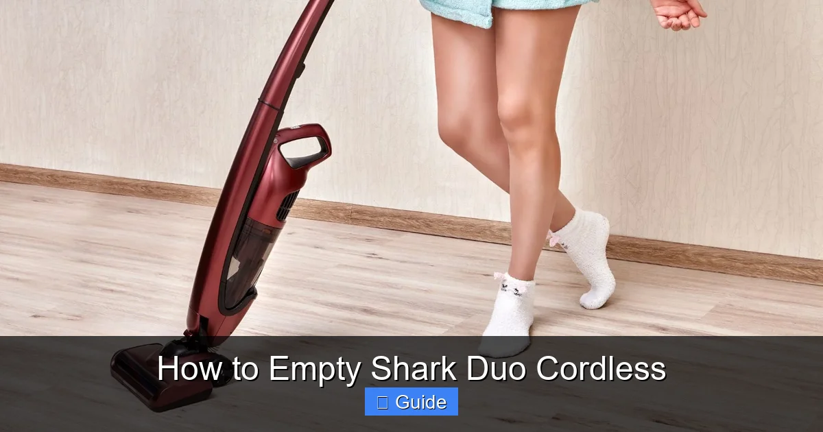 How to Empty Shark Duo Cordless