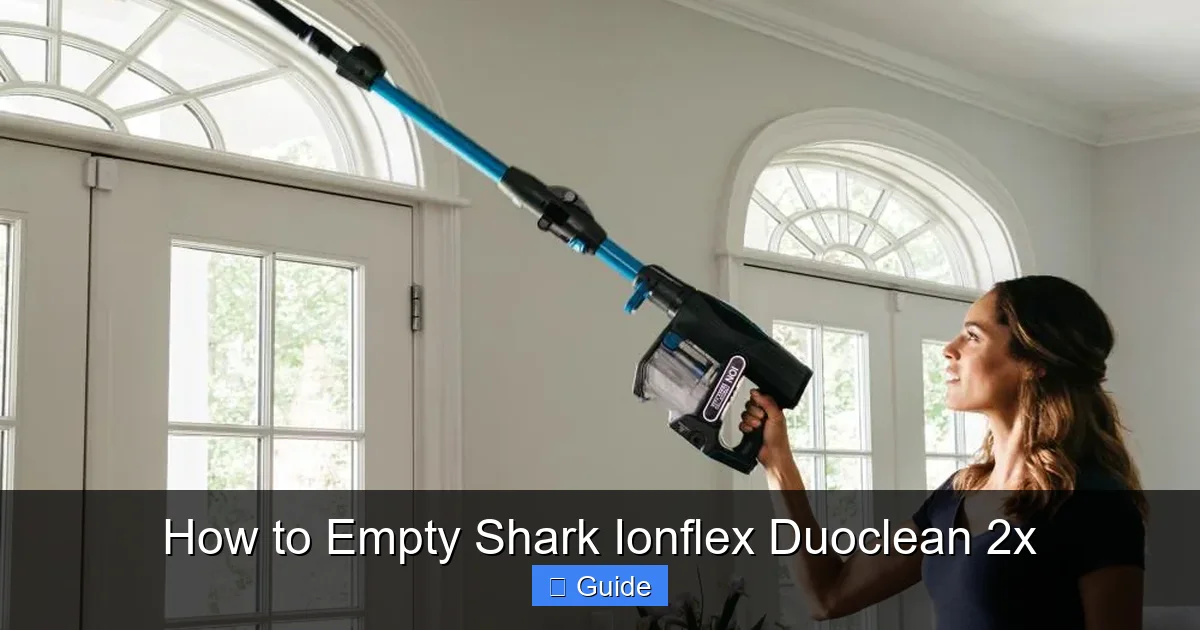 How to Empty Shark Ionflex Duoclean 2x
