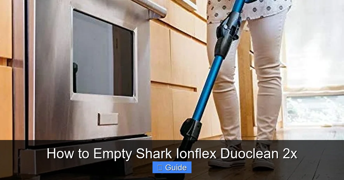 How to Empty Shark Ionflex Duoclean 2x