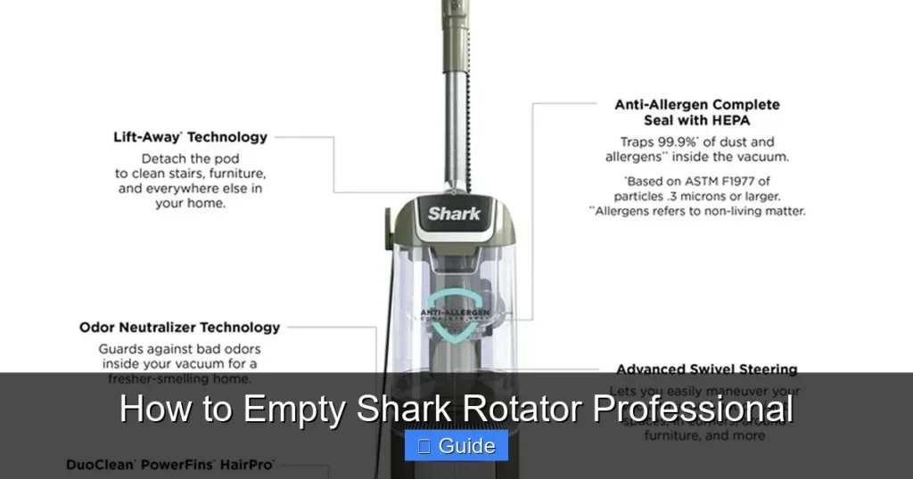 How to Empty Shark Rotator Professional