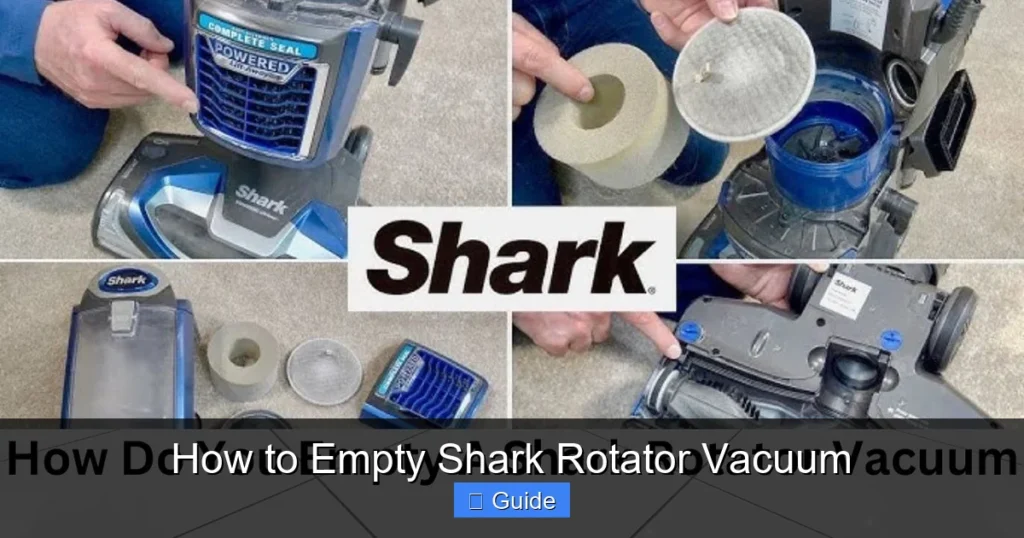 How to Empty Shark Rotator Vacuum