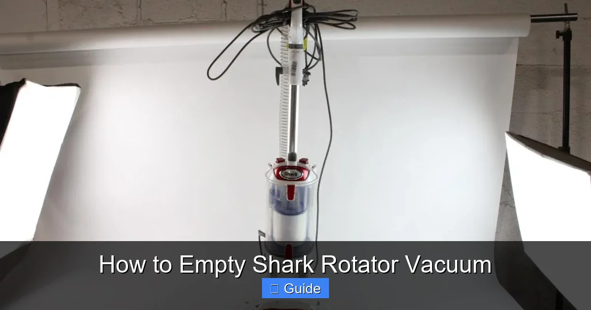 How to Empty Shark Rotator Vacuum