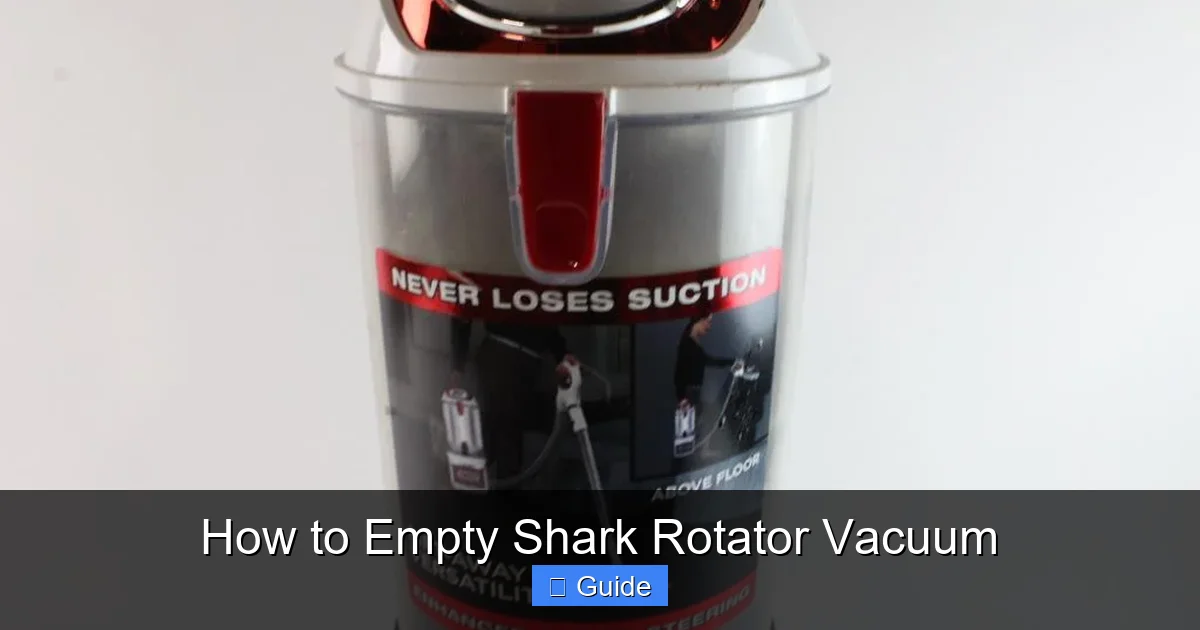 How to Empty Shark Rotator Vacuum