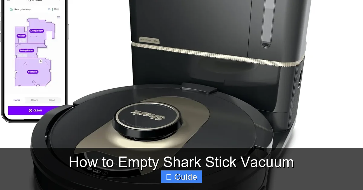 How to Empty Shark Stick Vacuum