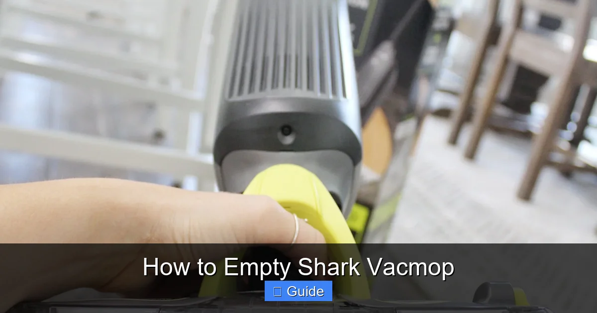 How to Empty Shark Vacmop