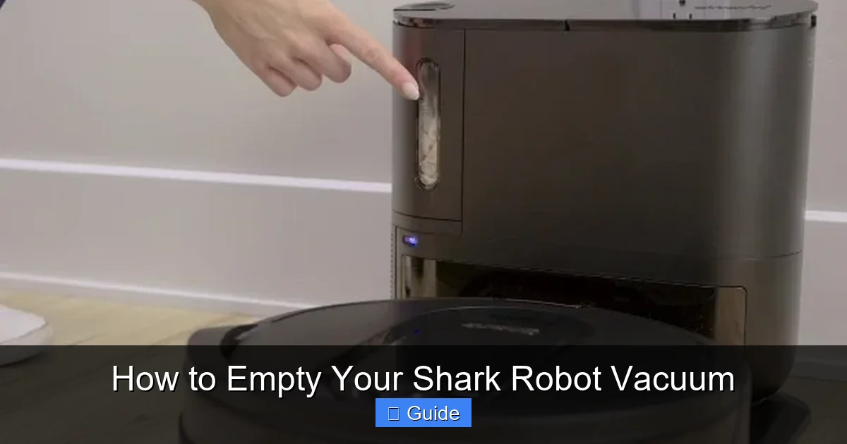 How to Empty Your Shark Robot Vacuum
