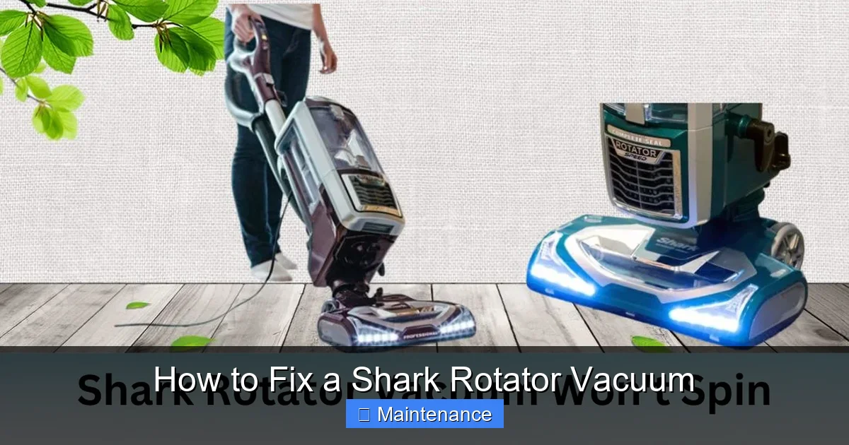 How to Fix a Shark Rotator Vacuum