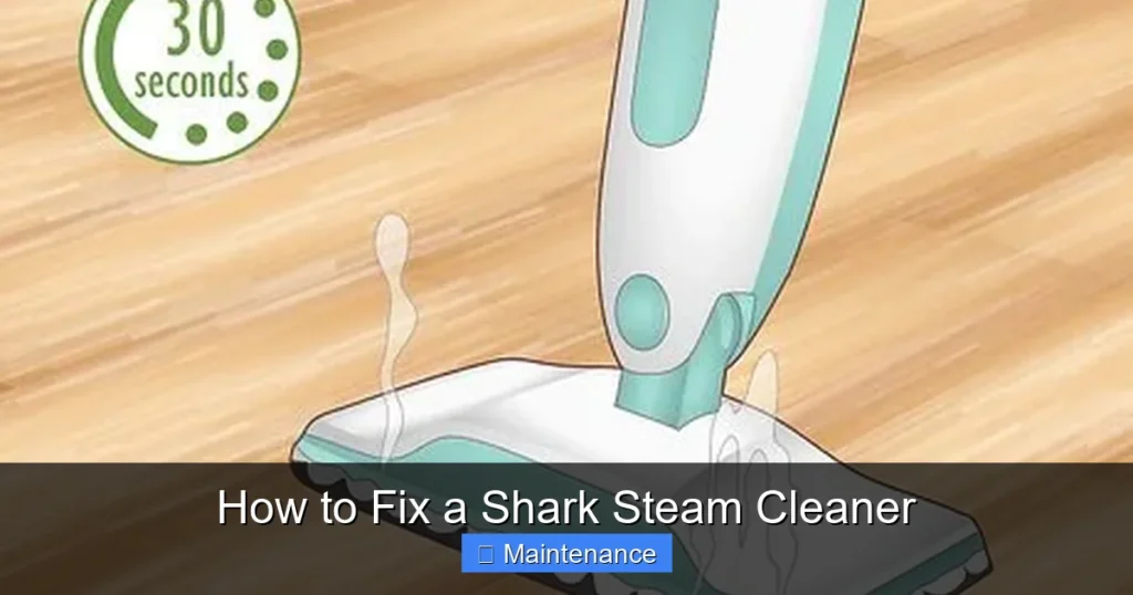 How to Fix a Shark Steam Cleaner