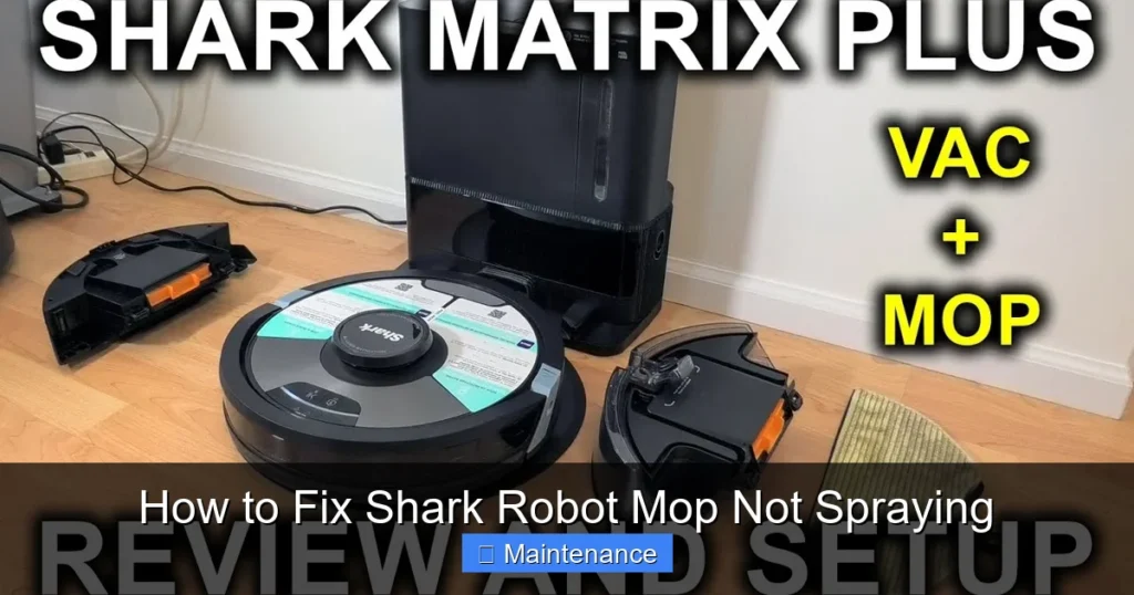 How to Fix Shark Robot Mop Not Spraying