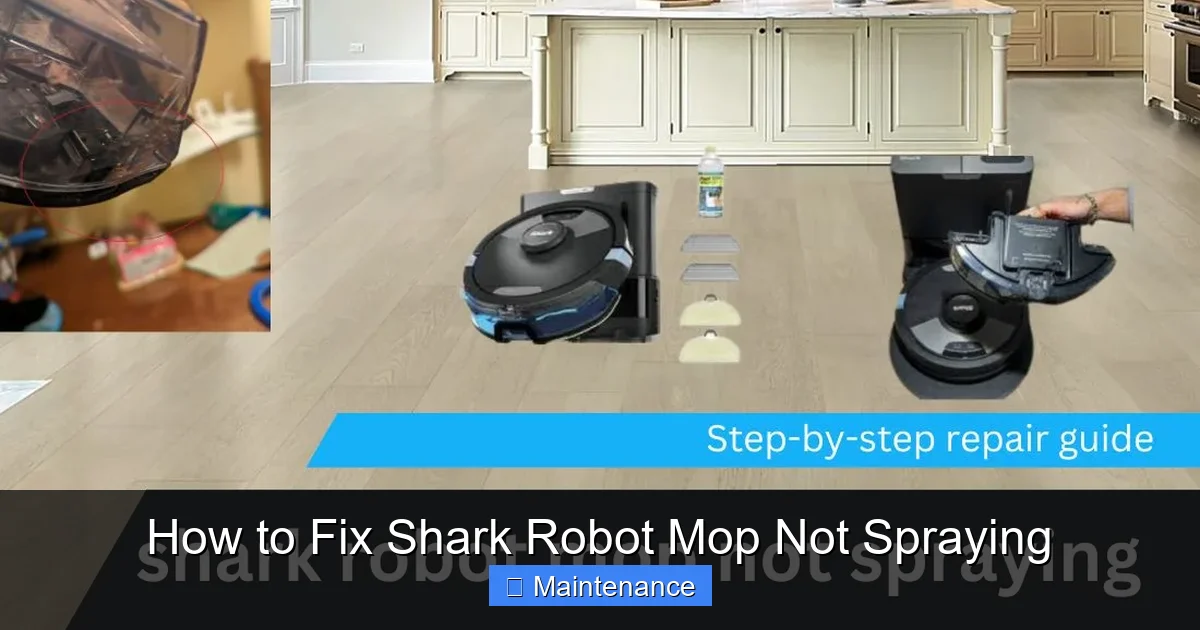 How to Fix Shark Robot Mop Not Spraying