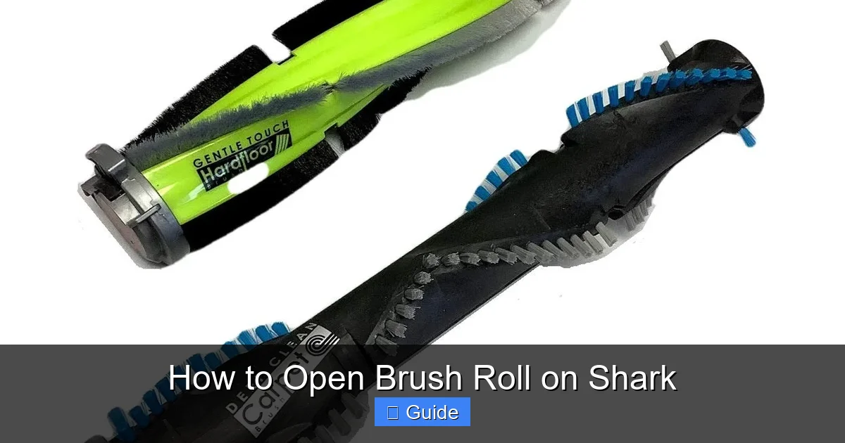 How to Open Brush Roll on Shark