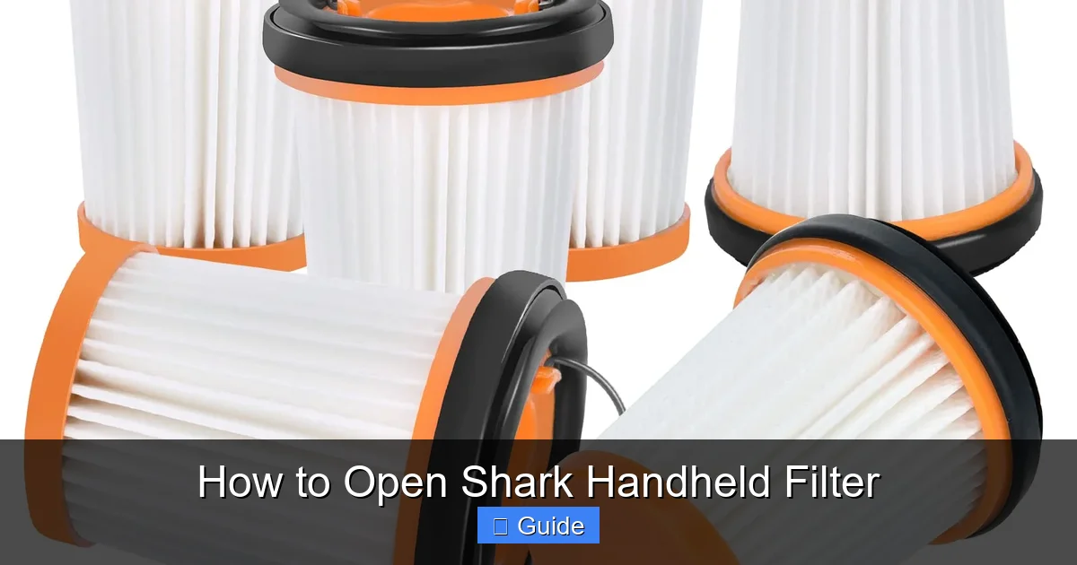 How to Open Shark Handheld Filter