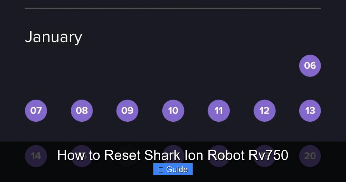 How to Reset Shark Ion Robot Rv750