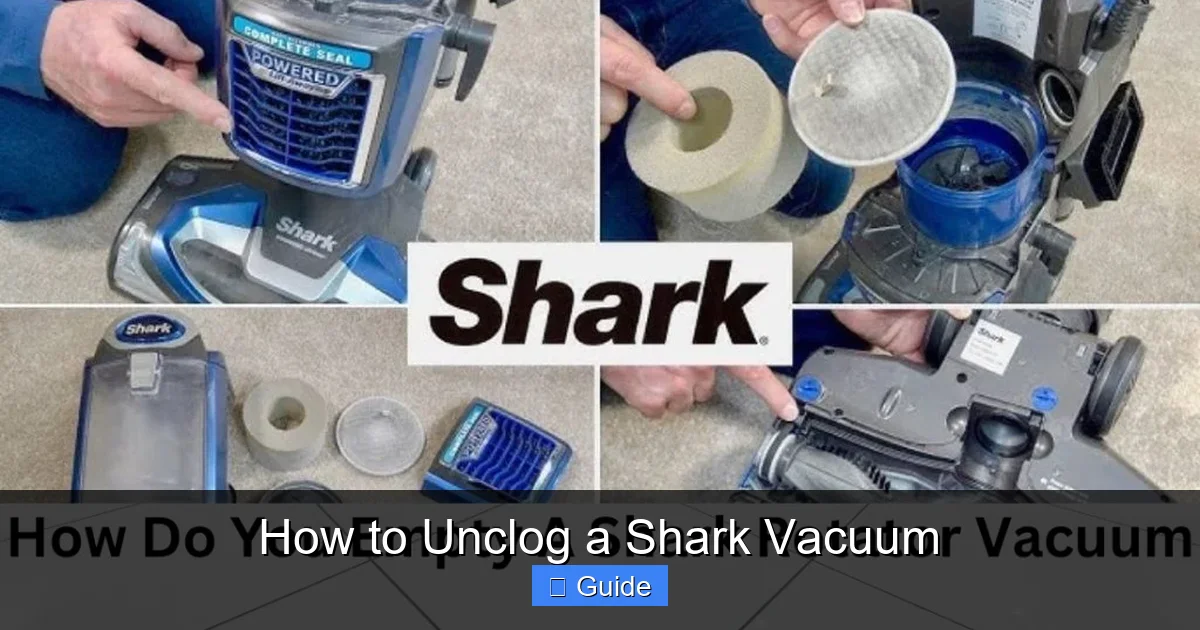 How to Unclog a Shark Vacuum