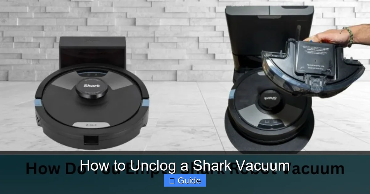 How to Unclog a Shark Vacuum