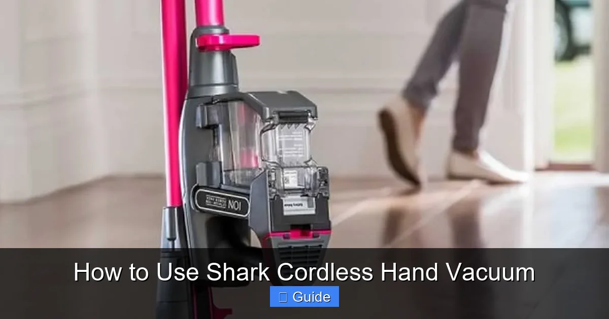 How to Use Shark Cordless Hand Vacuum