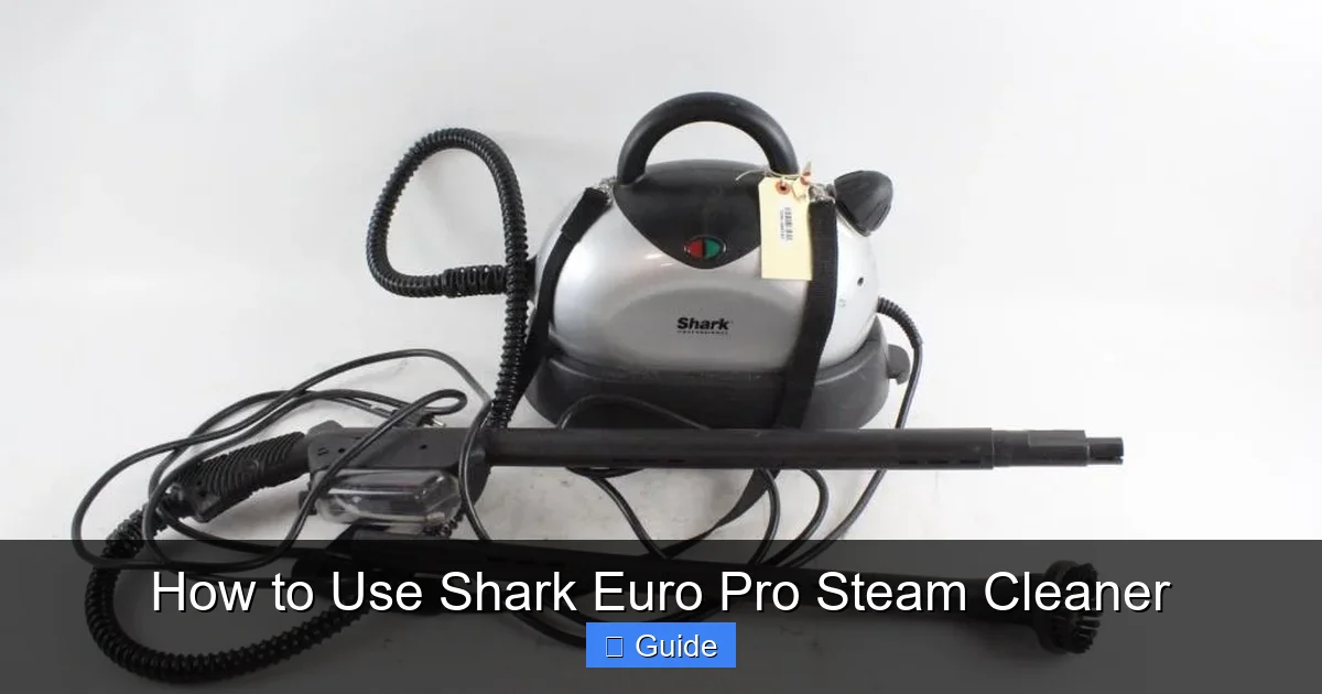 How to Use Shark Euro Pro Steam Cleaner