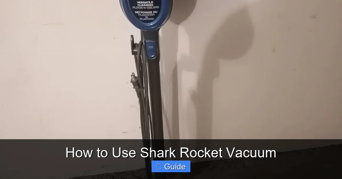 How to Use Shark Rocket Vacuum