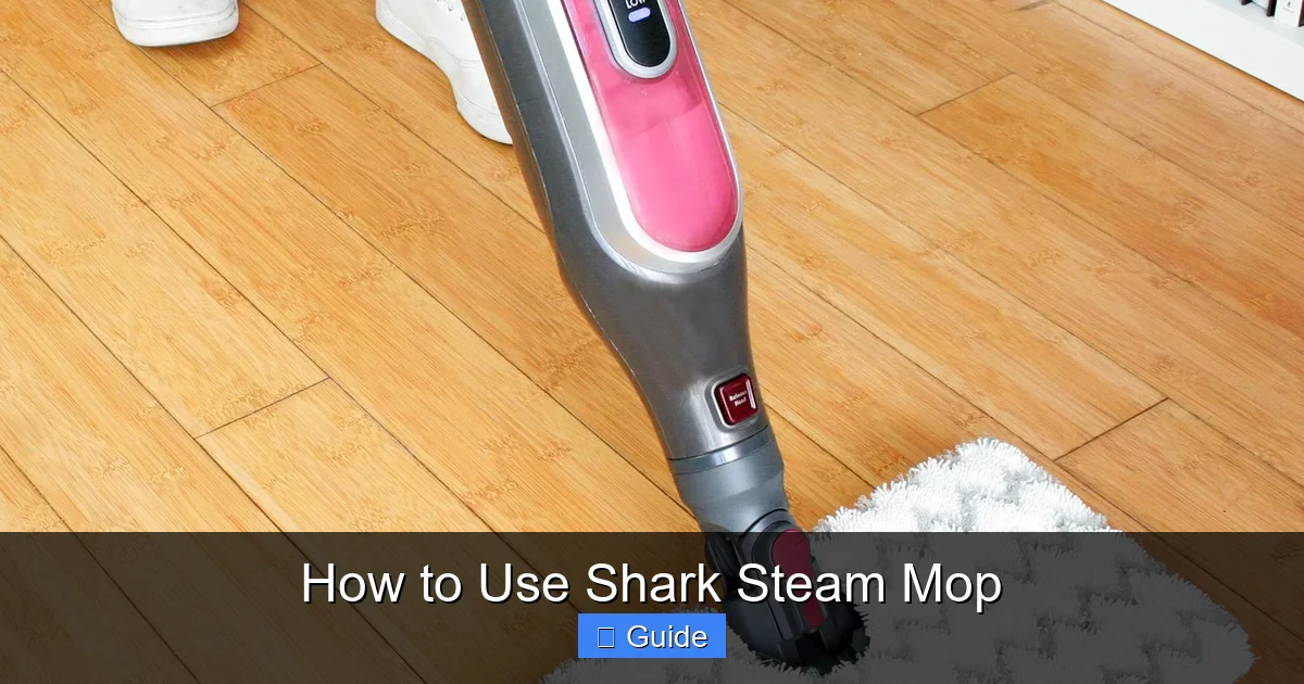 How to Use Shark Steam Mop