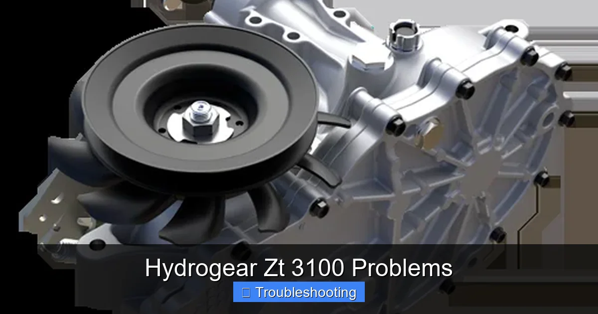 Hydrogear Zt 3100 Problems