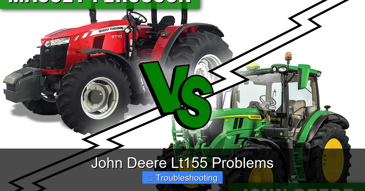 John Deere Lt155 Problems