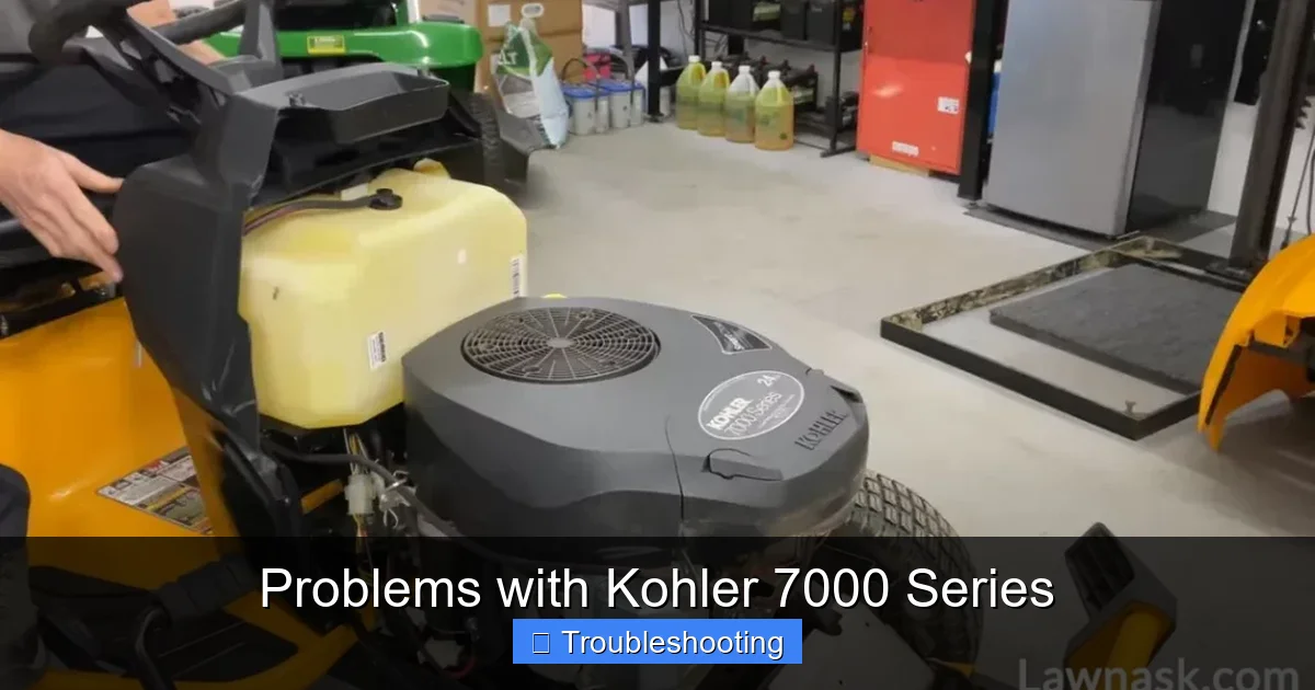 Problems with Kohler 7000 Series