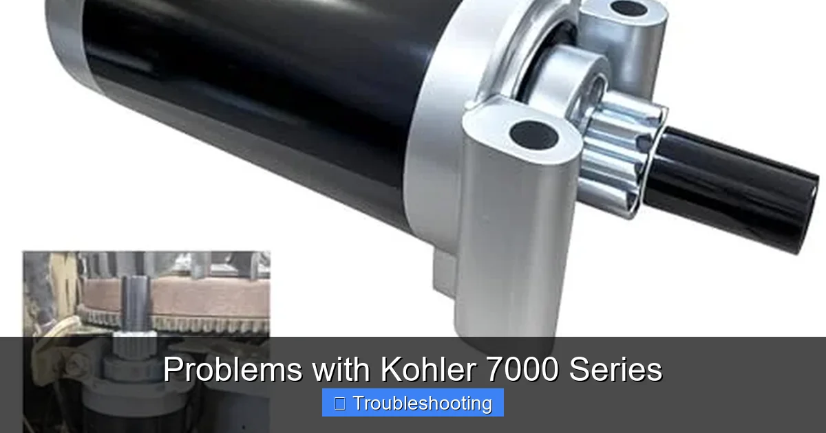 Problems with Kohler 7000 Series