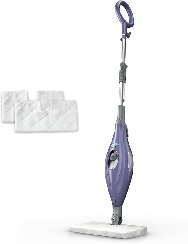 Shark Steam Pocket Mop: 2 washable double-sided pads, steam sanitizati