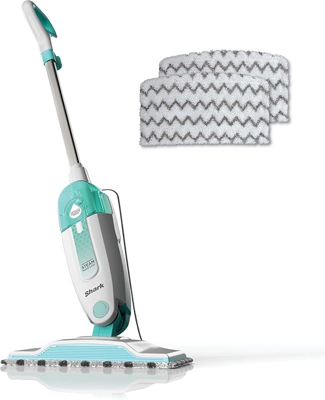 Shark S1000 Lightweight Steam Mop with 2 Washable Pads, Removable Tank
