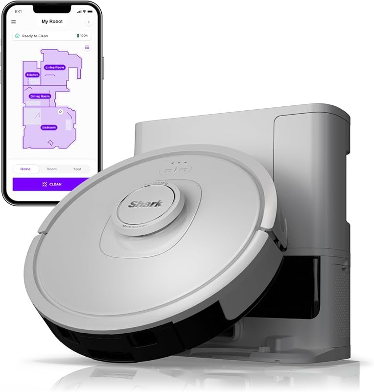 Shark IQ Robot Vacuum: Self-Empty Base, 60-Day Capacity, Multi-Surface