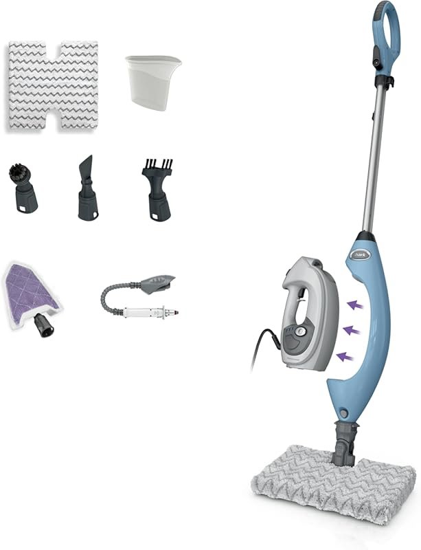 Shark S3972BRN 5-in-1 Lift-Away Steam Mop with Detachable Handheld Ste