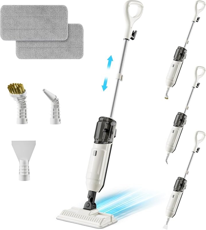 Multi-Purpose Steam Mop for Deep Floor Cleaning with Handheld Accessor